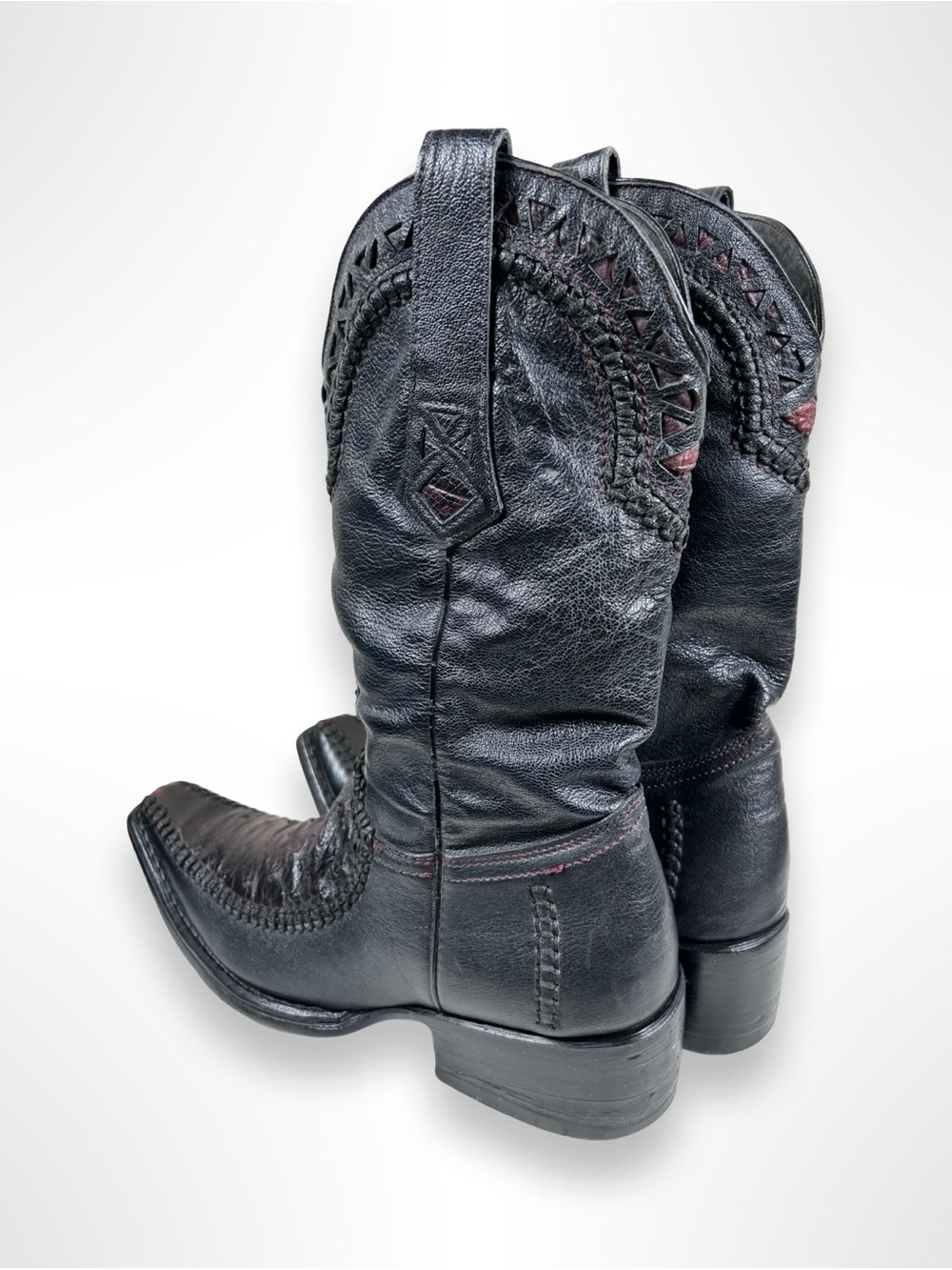 CUADRA Y2K ostrich skin western sleaze boots - Picture 3 of 8